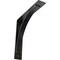 Ekena Millwork Morris Steel Bracket, Antiqued Pewter 3"W x 16"D x 16"H BKTM03X16X16MOAPW - alternate 1